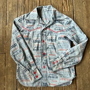 Vintage DEAD OR ALIVE Western Button-up Shirt Womens Xsmall